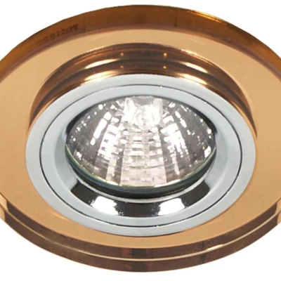 Stropní podhledové moderní osvětlení EVERSON - 1xGU5,3, MR16, 50W, kulaté, hnědé