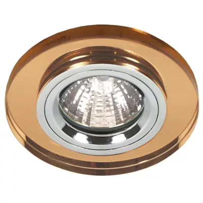 Stropní podhledové moderní osvětlení EVERSON - 1xGU5,3, MR16, 50W, kulaté, hnědé