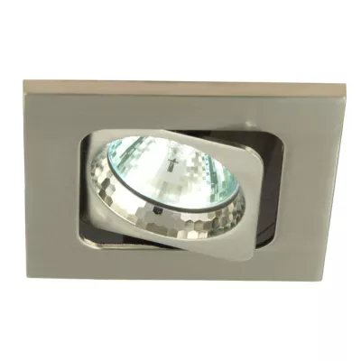 Podhledové stropní hranaté osvětlení FAYRA - 1xGU5,3, 50W, stříbrné