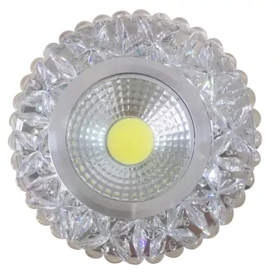 Stropní LED podhledové svítidlo GALLATIN - 5W, 4200K (denní bílá), 10cm, kulaté, čiré