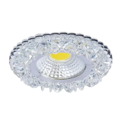 Stropní LED podhledové svítidlo GALLATIN - 5W, 4200K (denní bílá), 10cm, kulaté, čiré