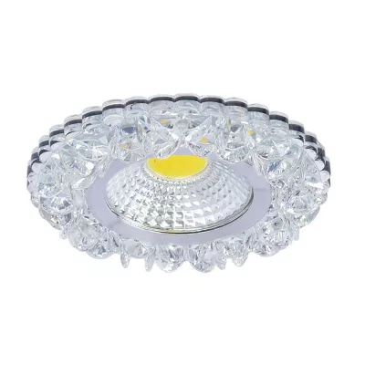 Stropní LED podhledové svítidlo GALLATIN - 5W, 4200K (denní bílá), 10cm, kulaté, čiré