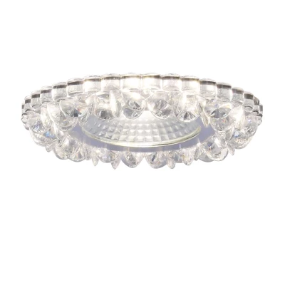 Stropní LED podhledové svítidlo GALLATIN - 5W, 4200K (denní bílá), 10cm, kulaté, čiré