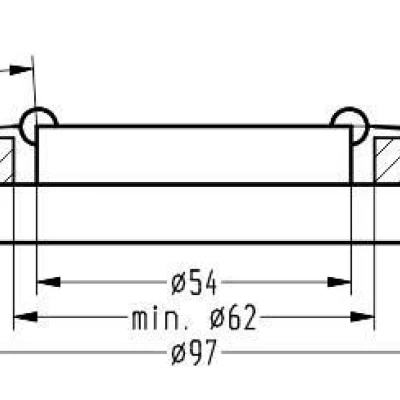 Stropní LED podhledové osvětlení GALLATIN - 5W, 4200K (denní bílá), 10cm, kulaté, jantarové