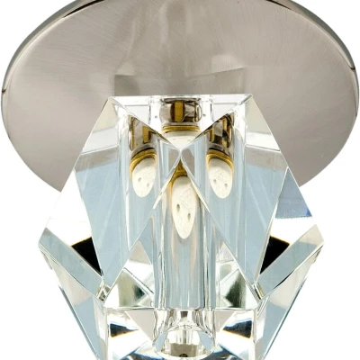 Stropní podhledové bodové osvětlení HAINES - 1xG4, 20W, diamant, chromované