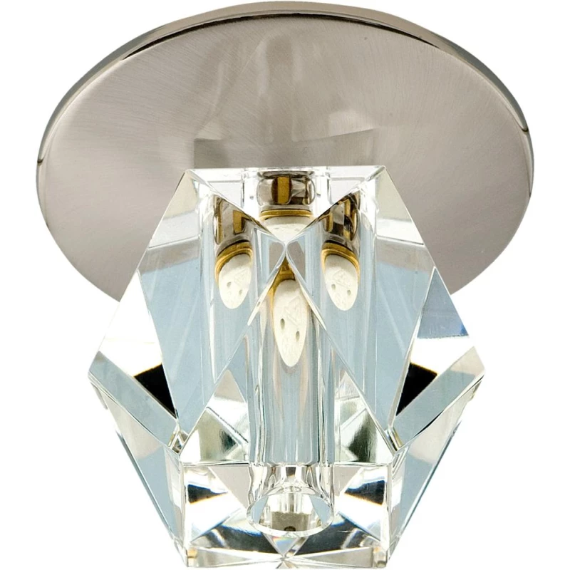 Stropní podhledové bodové osvětlení HAINES - 1xG4, 20W, diamant, chromované