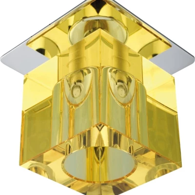 Stropní hranaté podhledové osvětlení HEALY - 1xG4, 20W, žluté