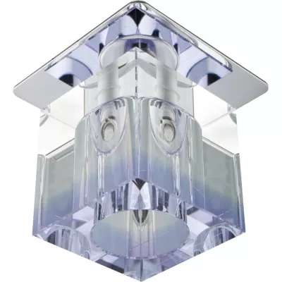 Stropní hranaté podhledové osvětlení HEALY - 1xG4, 20W, fialové / čiré