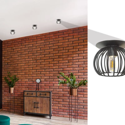 Stropní zápustné osvětlení HUSLIA - 1xG9, 40W, černé