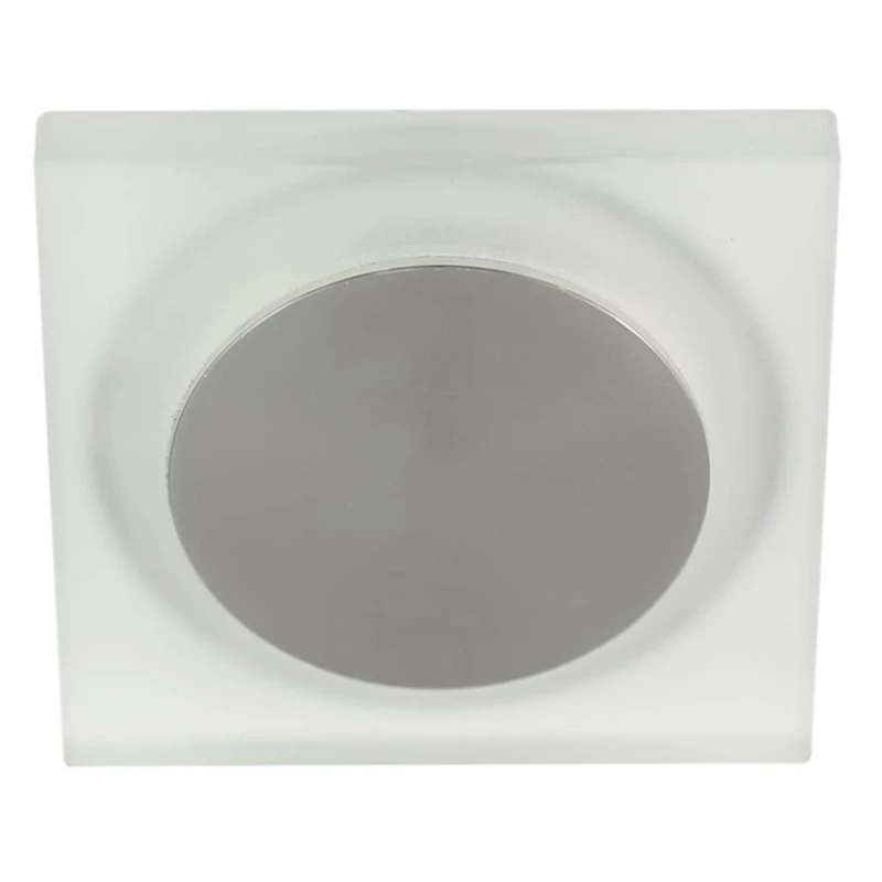 Zápustné hranaté stropní LED osvětlení CHENEY - 1W, teplá bílá, mražené sklo