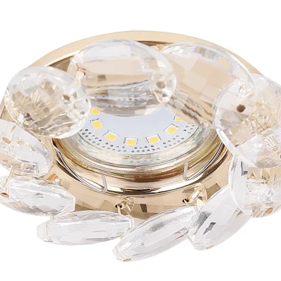 Kulaté podhledové svítidlo KASILOF - 1xGU10, MR16, 50W, 10cm, zlaté