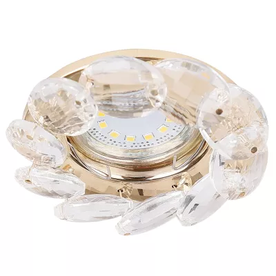 Kulaté podhledové svítidlo KASILOF - 1xGU10, MR16, 50W, 10cm, zlaté