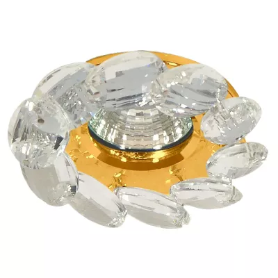 Kulaté podhledové svítidlo KASILOF - 1xGU10, MR16, 50W, 10cm, zlaté