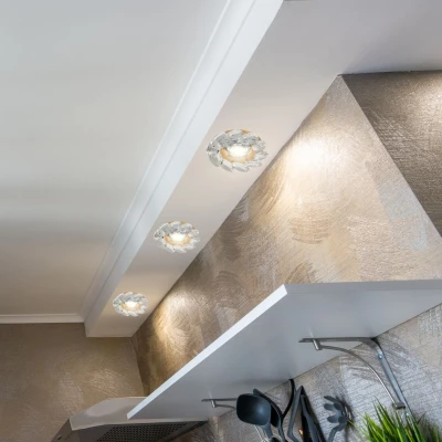 Kulaté podhledové svítidlo KASILOF - 1xGU10, MR16, 50W, 10cm, zlaté