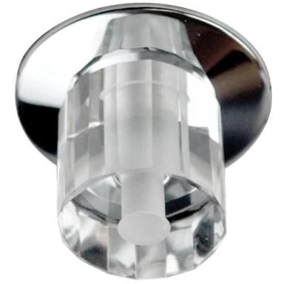 Stropní vestavné kulaté osvětlení KENAI - 1xG4, 20W, chromované