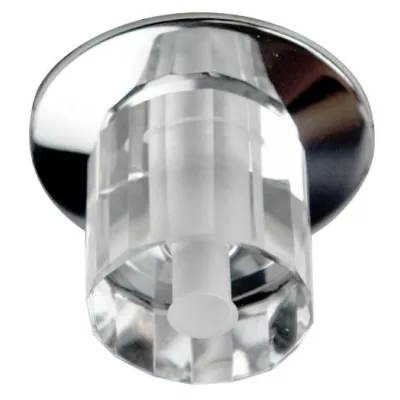 Stropní vestavné kulaté osvětlení KENAI - 1xG4, 20W, chromované