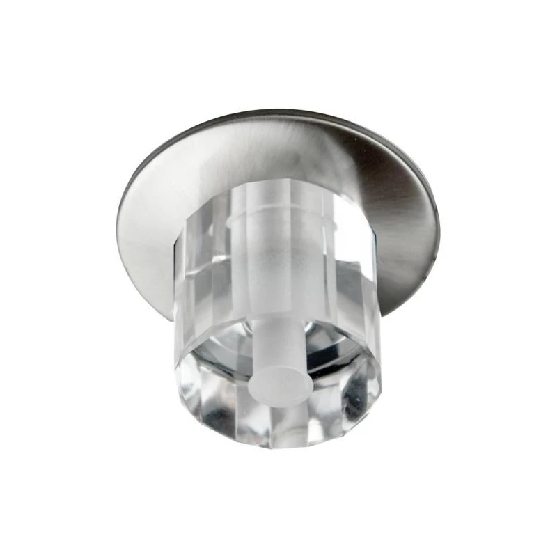 Stropní vestavné kulaté osvětlení KENAI - 1xG4, 20W, stříbrné