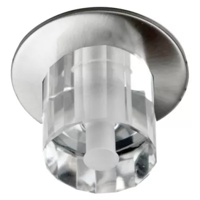 Stropní vestavné kulaté osvětlení KENAI - 1xG4, 20W, stříbrné