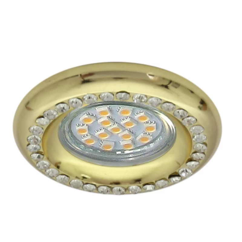 Vestavné kulaté svítidlo LOUDON - 1xGU10, 50W, 9cm, zlaté