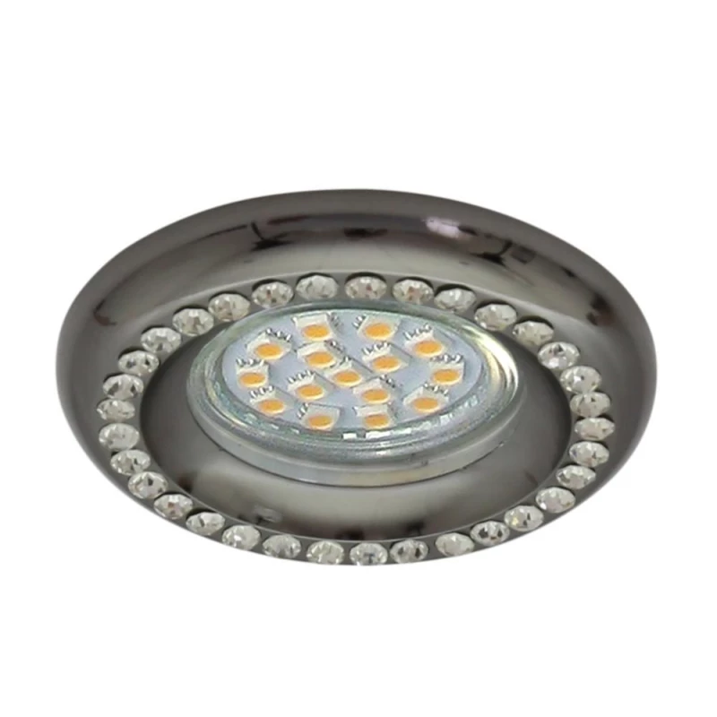 Vestavné kulaté svítidlo LOUDON - 1xGU10, 50W, 9cm, černé