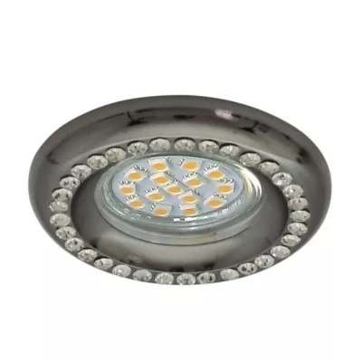 Vestavné kulaté svítidlo LOUDON - 1xGU10, 50W, 9cm, černé