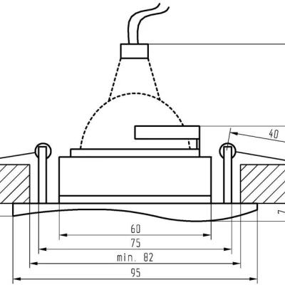Podhledové stropní hranaté osvětlení LUMORA - 1xGU5,3, MR16, 50W, patina / zlaté