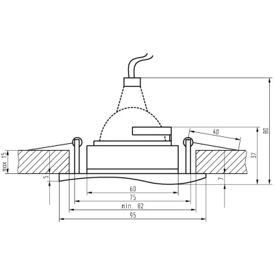 Podhledové stropní hranaté osvětlení LUMORA - 1xGU5,3, MR16, 50W, patina / zlaté