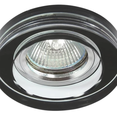Stropní zápustné osvětlení LYMAN - 1xGU5,3, MR16, 50W, kulaté, černé