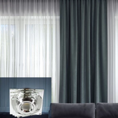 Stropní hranaté zápustné LED světlo MABTON - 3W, 3000K (teplá bílá), hranaté, čiré