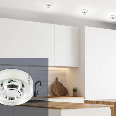 Stropní podhledové LED světlo MERCER - 3W, 3000K (teplá bílá), kulaté, čiré