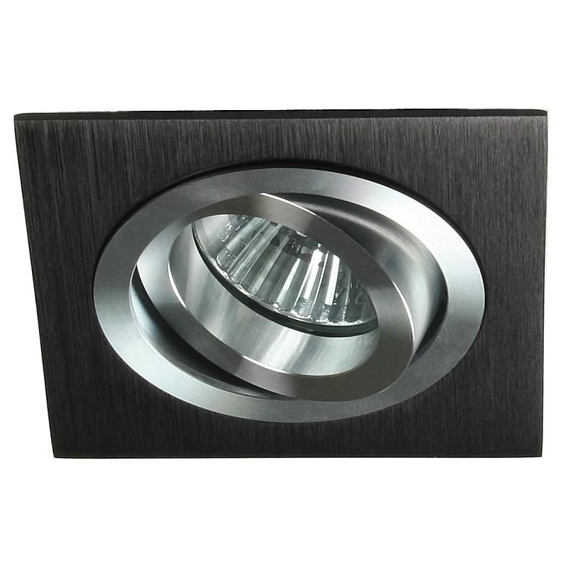 Vestavné stropní bodové světlo MINELIA - 1xGU5,3, MR16, 50W, hranaté, černé