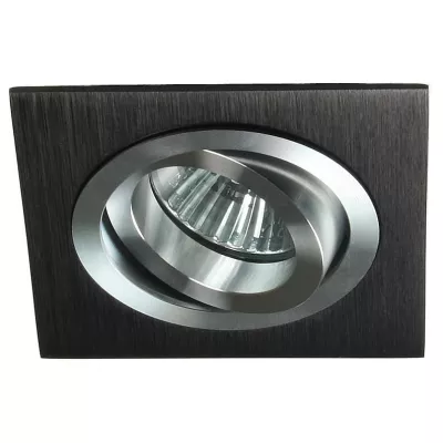 Vestavné stropní bodové světlo MINELIA - 1xGU5,3, MR16, 50W, hranaté, černé