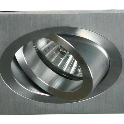 Vestavné stropní bodové světlo MINELIA - 1xGU5,3, MR16, 50W, hranaté, stříbrné