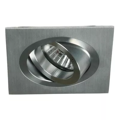 Vestavné stropní bodové světlo MINELIA - 1xGU5,3, MR16, 50W, hranaté, stříbrné