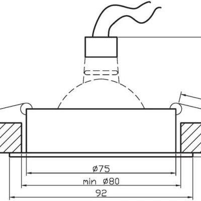 Vestavné stropní bodové světlo MINELIA - 1xGU5,3, MR16, 50W, hranaté, stříbrné