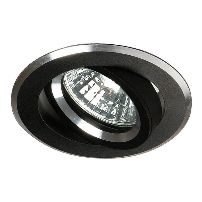 Zápustné stropní bodové světlo MINELIA - 1xGU5,3, MR16, 50W, 8,2cm, kulaté, černé