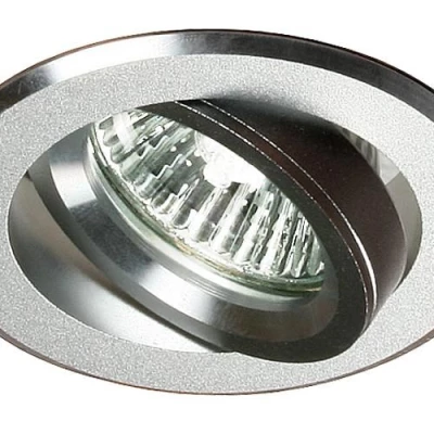 Zápustné stropní bodové světlo MINELIA - 1xGU5,3, MR16, 50W, 8,2cm, kulaté, stříbrné