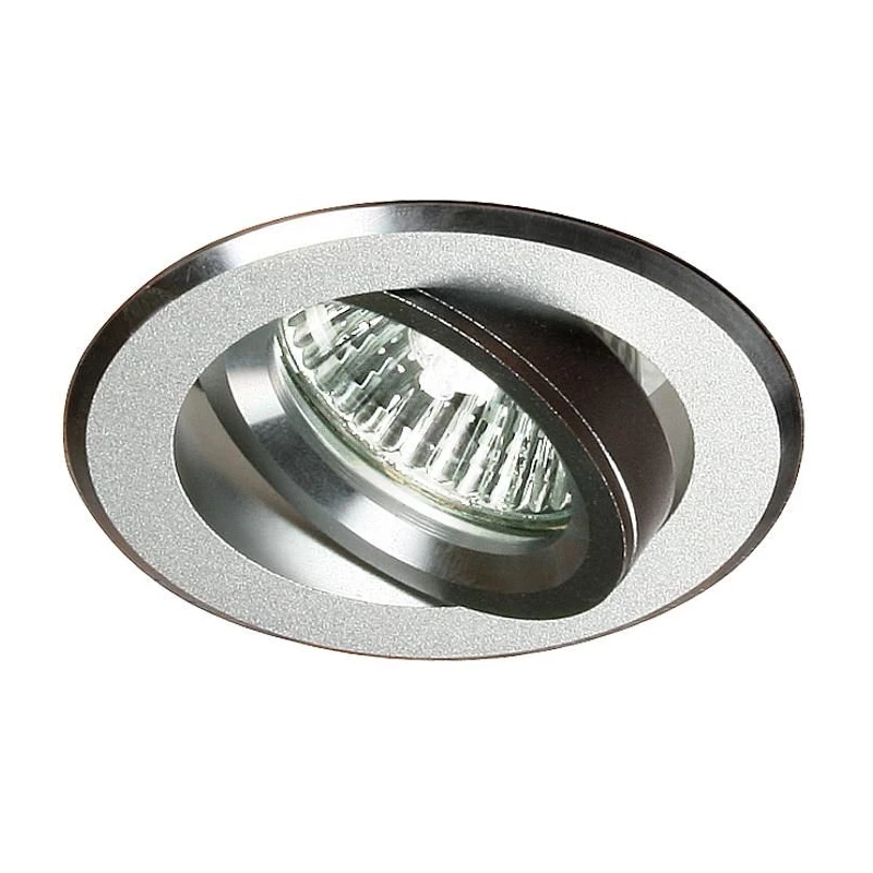 Zápustné stropní bodové světlo MINELIA - 1xGU5,3, MR16, 50W, 8,2cm, kulaté, stříbrné