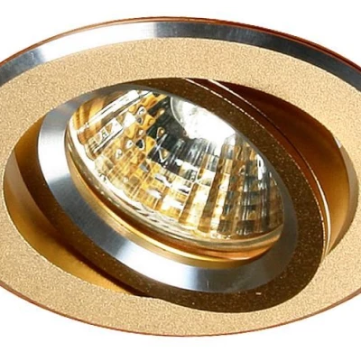 Zápustné stropní bodové světlo MINELIA - 1xGU5,3, MR16, 50W, 8,2cm, kulaté, zlaté