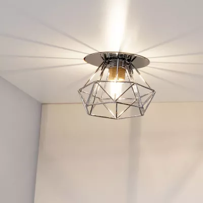 Stropní podhledové osvětlení NOME - 1xG9, 40W, diamant, chromované