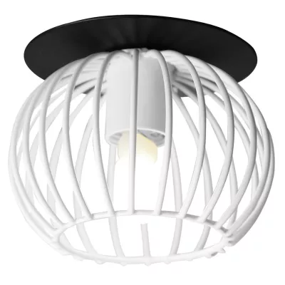 Stropní podhledové osvětlení NOME - 1xG9, 40W, 9cm, kulaté, černé / bílé