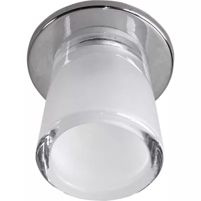 Kulaté podhledové svítidlo OLAER - 1xG4, 20W, chromované / čiré