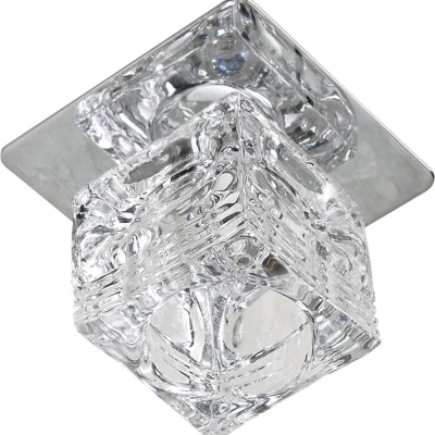 Stropní hranaté podhledové osvětlení ORGON - 1xG4, 20W, chromované / čiré