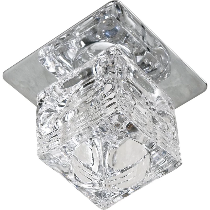 Stropní hranaté podhledové osvětlení ORGON - 1xG4, 20W, chromované / čiré