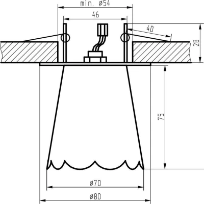 Designové podhledové stropní osvětlení PALMER - 1xG9, 40W, chromované / čiré