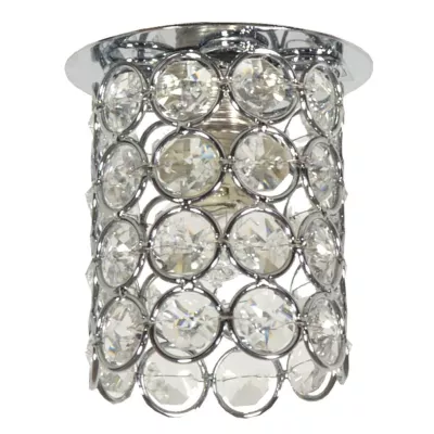 Designové vestavné stropní osvětlení PALMER - 1xG9, 40W, chromované / čiré