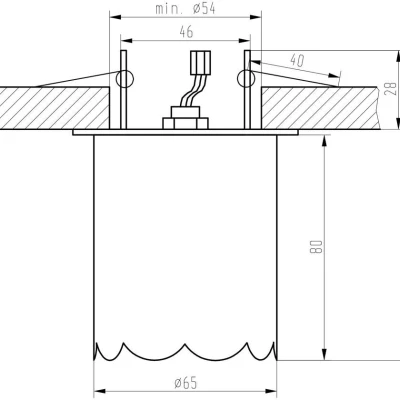 Designové vestavné stropní osvětlení PALMER - 1xG9, 40W, chromované / čiré