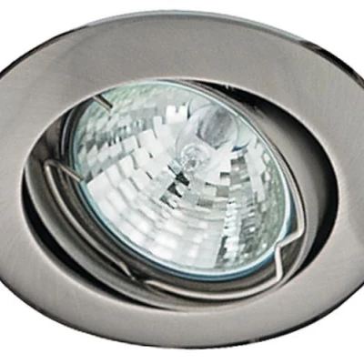 Podhledové stropní bodové osvětlení PROLETIA - 1xGU5,3, MR16, 50W, 8cm, kulaté, stříbrné