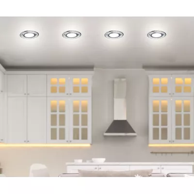 LED stropní vestavné osvětlení REMOTO 3 - 2x5W, 6500K (studená bílá), stříbrné