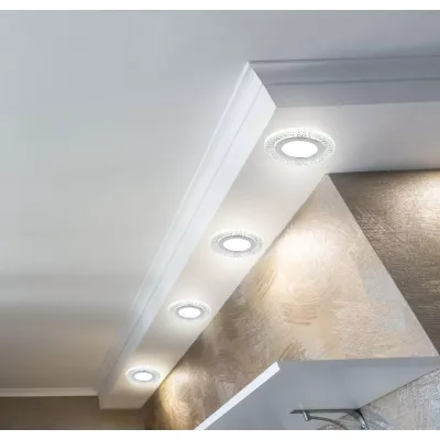 LED stropní vestavné světlo REMOTO 1 - 2x5W, 6500K (studená bílá), stříbrné